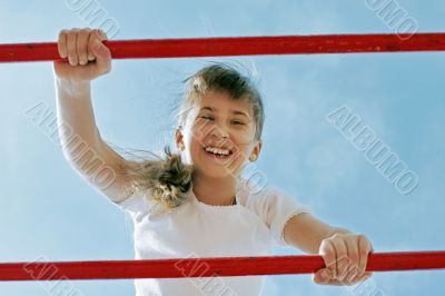 Girl in play
