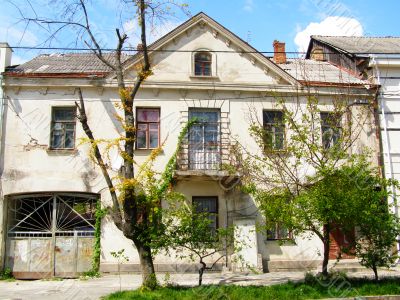 White old house