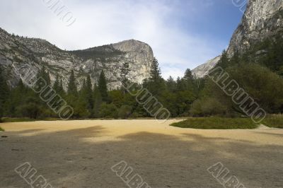 The lake has dried up