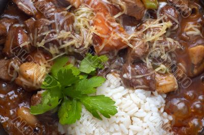 goulash with mushrooms