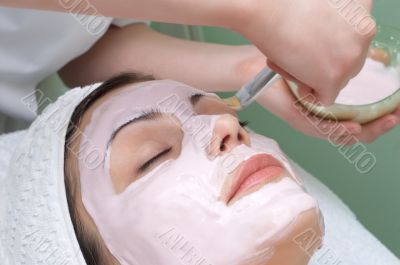 beauty salon series, facial mask