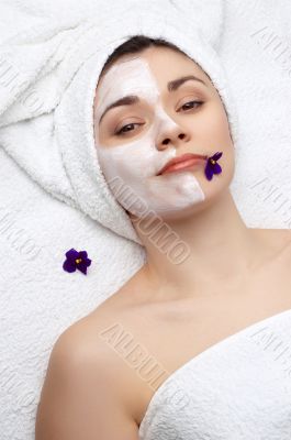 beauty salon series: facial mask
