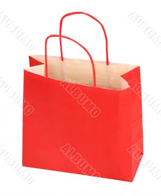 red shopping bag