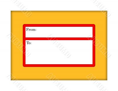 Manilla Envelope with Mailing Label