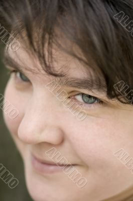 portrait woman macro