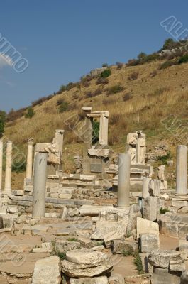 ancient ruins in Ephesus