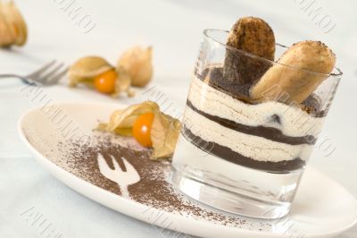 tiramisu in a glass