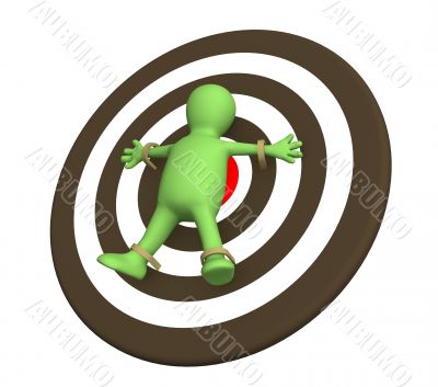 3d person puppet adhered to target 3d person puppet adhered to target