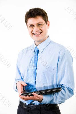 Man with laptop