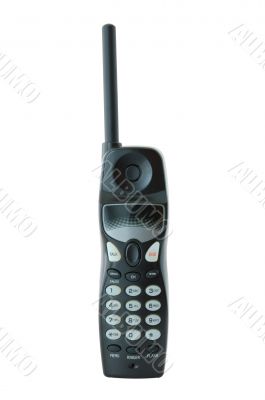 Black coloured  radio-telephone.