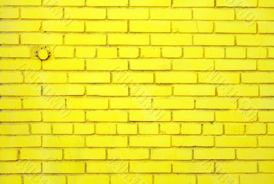 Yellow brick wall