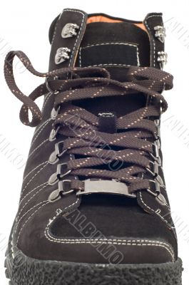 high shoe on white