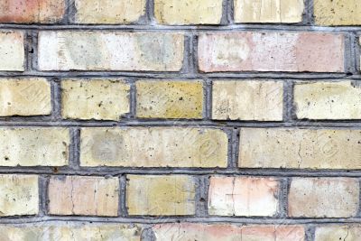 Old brick wall texture on sunlight