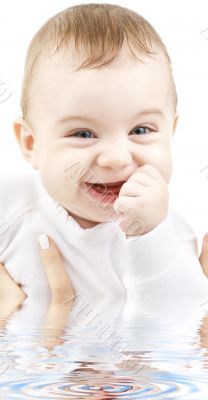 laughing baby in water laughing baby in water