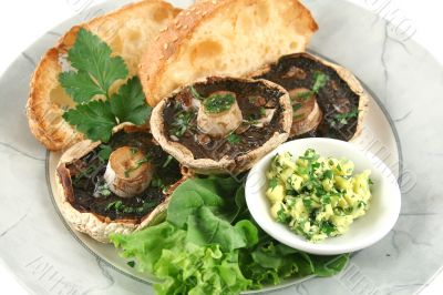 Mushrooms And Toast Mushrooms And Toast