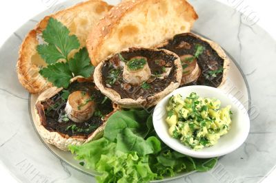 Mushrooms And Toast