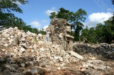Restoration of maya ruins