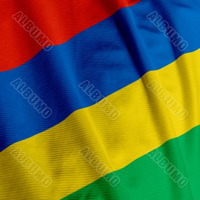 Mauritian Flag Closeup