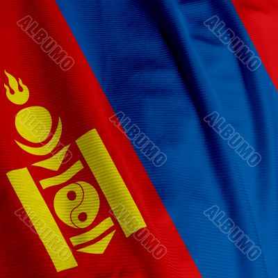 Mongolian Flag Closeup
