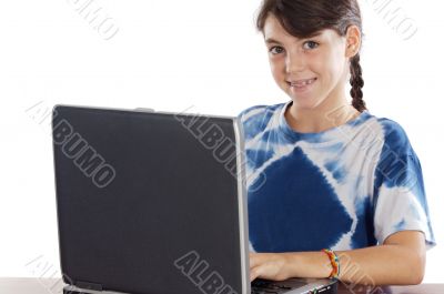Girl whit laptop Girl whit laptop