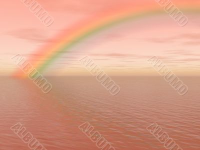 Rainbow on the sea Rainbow on the sea