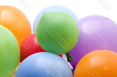 ballons on white