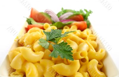 Macaroni Cheese And Salad