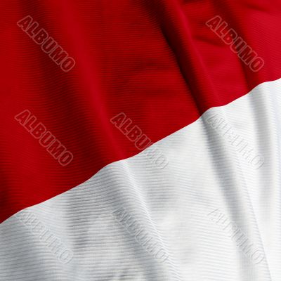 Monaco Flag Closeup