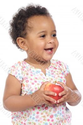 Baby with an apple Baby with an apple