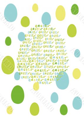 computer generated easter background with words