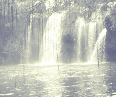 Old Picture of a Waterfall