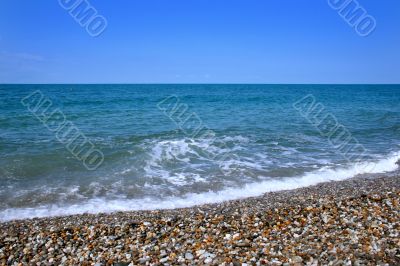 waves on empty sea waves on empty sea