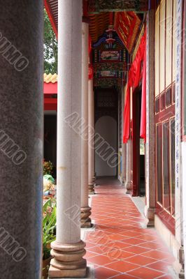 Chinese temple courtyard
