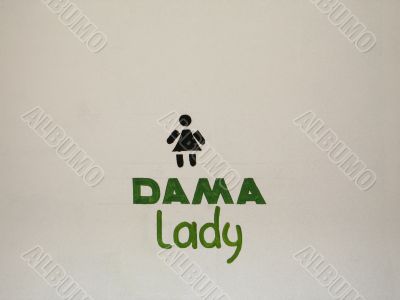 female washroom sign