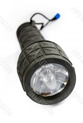 Black rubber flashlight Black rubber flashlight