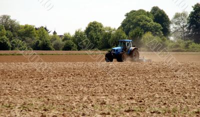 Tractor on a field