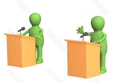 3d puppets, participating political debate