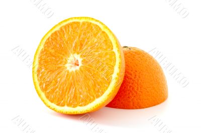 Few juicy oranges.