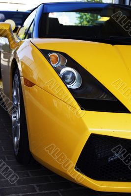 Yellow Sport Car Wheel