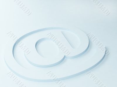 Background with 3d symbol e-mail Background with 3d symbol e-mail