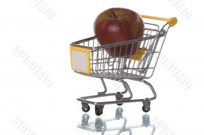 Buying apples at the supermarket