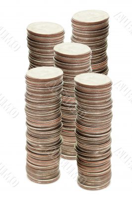 Stacks of coins