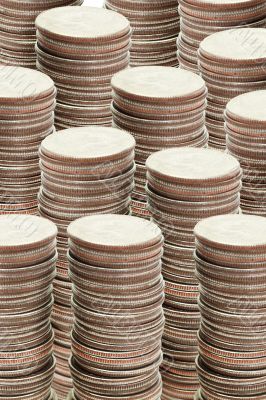 Stacks of coins