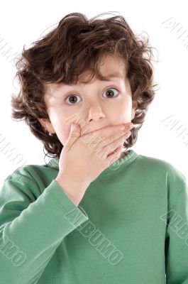 Surprised adorable child Surprised adorable child