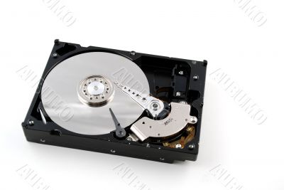 Hard drive interior