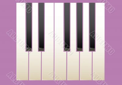 Piano. a vector illustration.