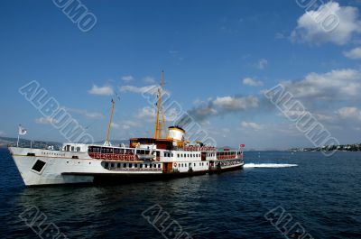 Boat trip and open blue sky Boat trip and open blue sky