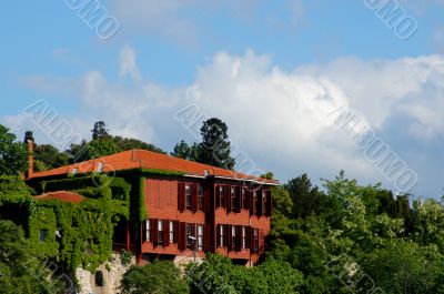 Cloudy sky and Old Building