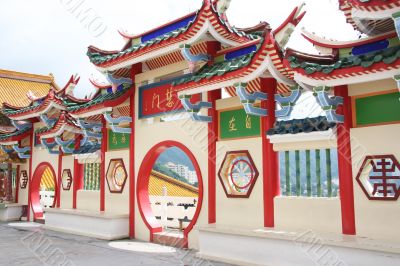 Chinese temple gateway