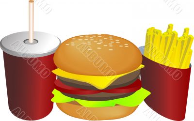 Combo meal illustration
